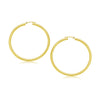 10k Yellow Gold Polished Hoop Earrings (30 mm)